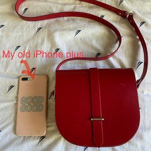 Leather shoulder bag